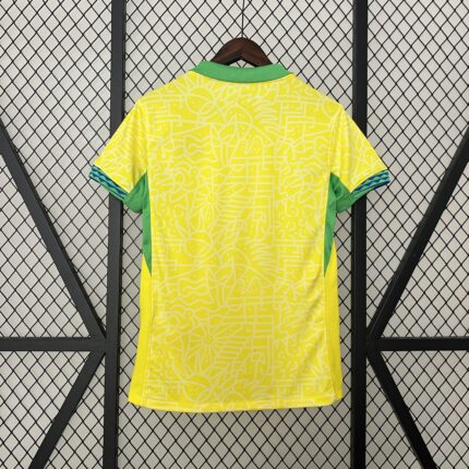 Womens Brazil 2024 Home yellow Jersey