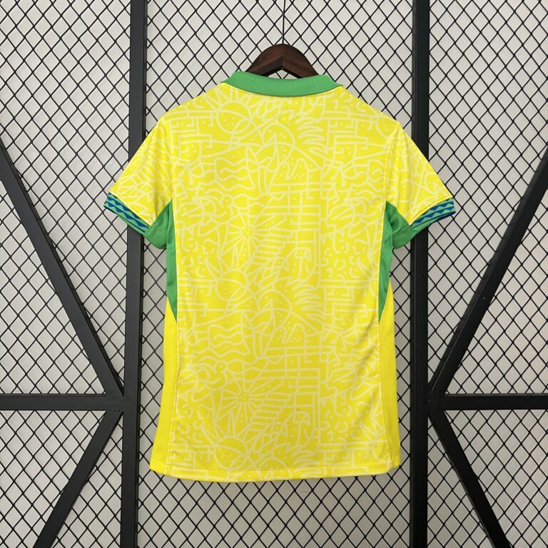 Womens Brazil 2024 Home yellow Jersey