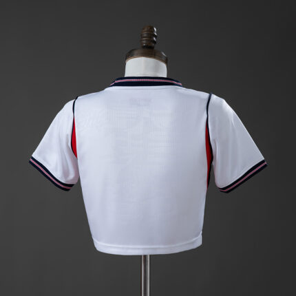 Womens England 2026 World Cup Home Crop Top Style Jersey