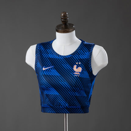 Womens France 2026 World Cup Home Crop Top Style Training Vest