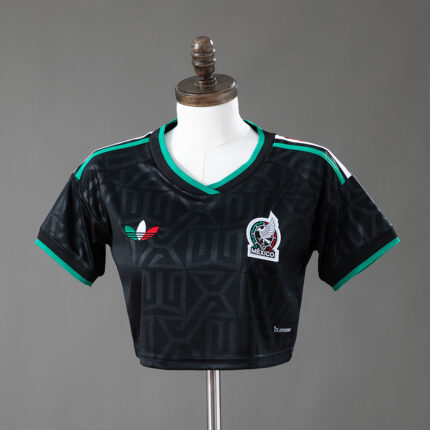Womens Mexico 2026 World Cup Third Crop Top Style Jersey