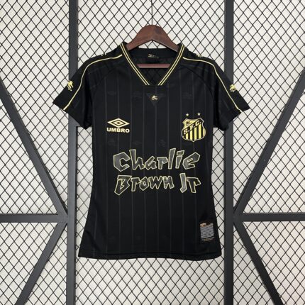 Womens Santos 2025/26 Special Edition Black Retro Style Jersey